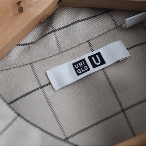 Lemaire oversized premium uniqlo casual flannel shirt - Picture 2 of 9